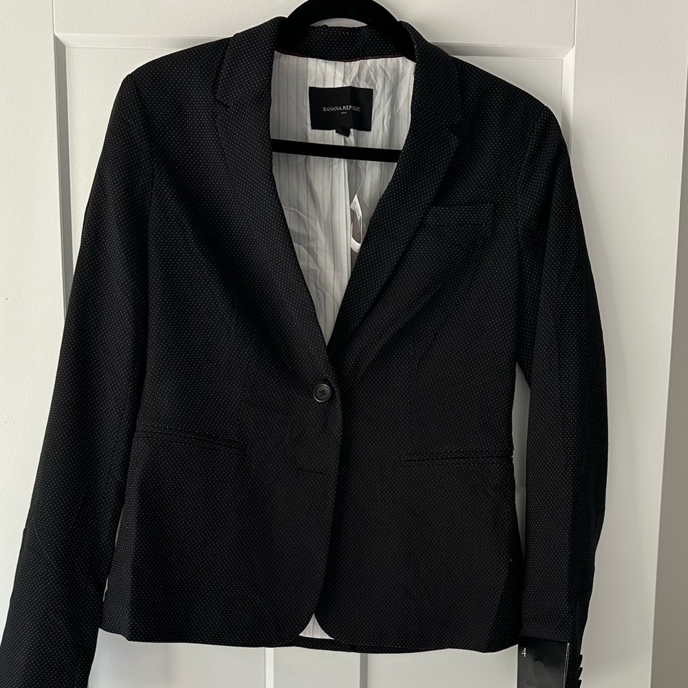 Banana Republic Black Women's polka dot Blazer